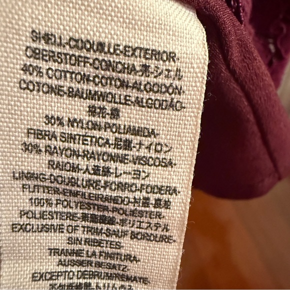 Free People Elegant Burgundy Lace Dress XS - Picture 8 of 8